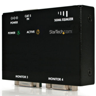 ST121R<BR>VGAディスプレイエクステンダー用受信機 Cat5ケーブル以上を使用 VGAビデオ延長器用リモートレシーバ 送信機(ST1214TまたはST1218T)とセットで使用<BR>スターテック・ドットコム㈱