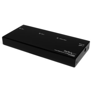 ST122HDMI2<BR>2出力対応HDMIスプリッター分配器 3.5mmステレオオーディオ対応 1080p/1920x1200<BR>スターテック・ドットコム㈱
