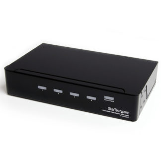 ST124HDMI2<BR>4出力対応HDMIスプリッター分配器 3.5mmステレオオーディオ対応 1080p/1920x1200<BR>スターテック・ドットコム㈱
