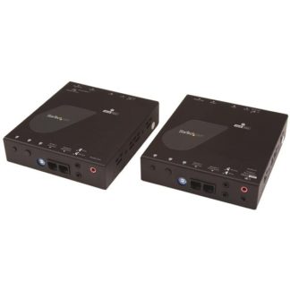 ST12MHDLAN4KIP対応HDMI延長分配器キット 4K/30Hz対応 LAN回線経由型HDMI信号エクステンダー送受信機セット Cat5e/Cat6ケーブル対応スターテック・ドットコム㈱
