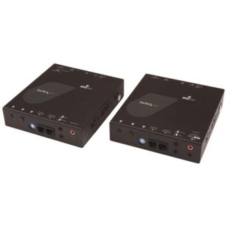 ST12MHDLAN4K<BR>IP対応HDMI延長分配器キット 4K/30Hz対応 LAN回線経由型HDMI信号エクステンダー送受信機セット Cat5e/Cat6ケーブル対応<BR>スターテック・ドットコム㈱