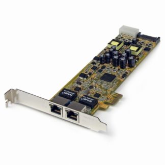 ST2000PEXPSE<BR>2ポートギガビットイーサネット増設PCI ExpressネットワークアダプタLANカード(PoE/PSE対応) PCIe対応2x Gigabit Ehernet NIC<BR>スターテック・ドットコム㈱