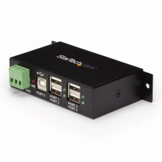 ST4200USBM<BR>4ポート産業用USB 2.0 ハブ ESD保護 ウォールマウント対応<BR>スターテック・ドットコム㈱