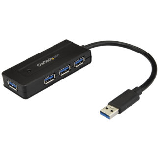 ST4300MINI<BR>4ポート USB 3.0ハブ 充電ポート付きミニハブ ACアダプタ付属<BR>スターテック・ドットコム㈱