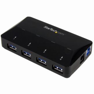 ST53004U1C4ポート USB3.0ハブ 2.4A(アンペア)急速充電専用ポート x1 搭載 USBバッテリ充電(BC)仕様1.2準拠スターテック・ドットコム㈱