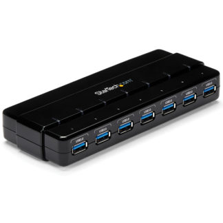 ST7300USB3B<BR>7ポートUSB 3.0ハブ 卓上用 ACアダプタとケーブル付属<BR>スターテック・ドットコム㈱