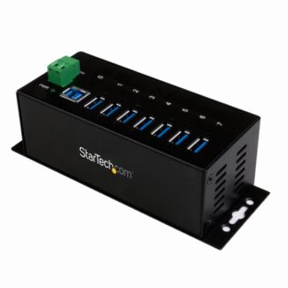ST7300USBME<BR>7ポート産業用USB 3.0ハブ ESD保護/350Wサージ保護 ウォールマウント対応<BR>スターテック・ドットコム㈱