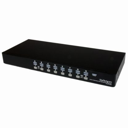 SV1631DUSBUK1Uラックマウント対応 16ポート シングルVGAディスプレイ対応USB接続KVMスイッチ(PCパソコンCPU切替器) OSD機能 USB VGA KVMケーブル付スターテック・ドットコム㈱