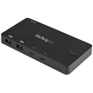 SV211HDUC<BR>USB-Cパソコン対応2ポートKVMスイッチ 4K60Hz HDMI コンパクトUSB Type-Cパソコン切替器 USB-Cケーブル付属 バスパワー対応 MacBook/iPad Pro/ThinkPad/IdeaPad/EliteBook<BR>スターテック・ドットコム㈱