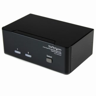 SV231DD2DUA<BR>2ポート デュアルDVIディスプレイ対応USB接続KVMスイッチ/PCパソコンCPU切替器<BR>スターテック・ドットコム㈱