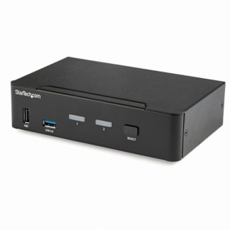 SV231DPU34K<BR>2ポートDisplayPort対応KVMスイッチ 4K/60Hz対応CPU切り替え器 USB 3.0ハブ搭載 DisplayPort 1.2対応<BR>スターテック・ドットコム㈱