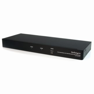SV231QDVIUA<BR>2ポート クアッドデュアルリンクDVIモニター対応USB接続KVMスイッチ/PCパソコンCPU切替器 オーディオ対応(3.5mmミニジャック使用) 2x USB2.0ハブ搭載 解像度2560x1600<BR>スターテック・ドットコム㈱
