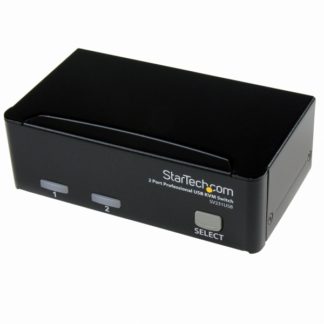 SV231USB2ポートKVMスイッチ VGAモニター対応/USB接続 PCパソコン2台用CPU切替器 USB/VGAケーブル付属スターテック・ドットコム㈱