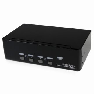 SV431DD2DUA<BR>4ポート デュアルDVIモニター対応USB接続KVMスイッチ/PCパソコンCPU切替器<BR>スターテック・ドットコム㈱