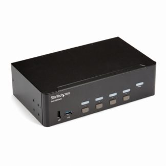 SV431DHD4KU<BR>4ポートHDMI デュアルモニター KVM スイッチ 4K/30Hz対応<BR>スターテック・ドットコム㈱