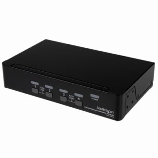 SV431DPUA<BR>4ポートDisplayPort KVMスイッチ オーディオ対応 2ポートUSB 3.0ハブ ディスプレイポート接続CPU・PCパソコン切替器<BR>スターテック・ドットコム㈱