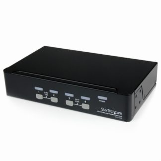 SV431USB<BR>プロ仕様 4ポートシングルVGAディスプレイ対応USB接続KVMスイッチ / PCパソコンCPU切替器 4ポートUSBハブ内蔵<BR>スターテック・ドットコム㈱