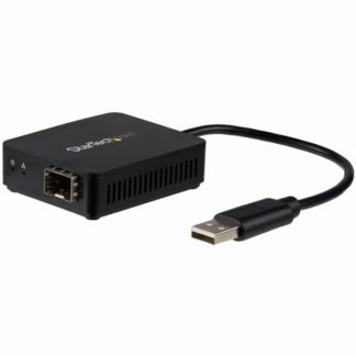 US100A20SFP<BR>USB 2.0 - 光ファイバー変換アダプタ オープンSFP 100Mbps Windows/ Mac/ Linux対応 USBネットワークアダプタ<BR>スターテック・ドットコム㈱