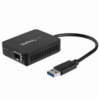 US1GA30SFP<BR>USB 3.0 - 光ファイバー変換アダプタ オープンSFP 1000Base-SX/LX Windows/ Mac/ Linux対応 USBネットワークアダプタ<BR>スターテック・ドットコム㈱