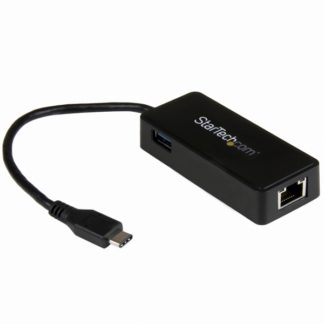 US1GC301AUUSB-C接続ギガビット有線LAN変換アダプタ(USB 3.0ポート x1付き) USB 3.1 Type-C(オス) - RJ45(メス) USB 3.1 Gen 1 (5Gbps)スターテック・ドットコム㈱