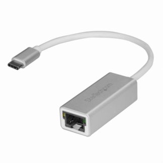 US1GC30A<BR>USB-C接続ギガビット有線LAN変換アダプタ シルバー USB 3.1 Type-C(オス) - RJ45(メス) USB 3.1 Gen 1 (5Gbps)<BR>スターテック・ドットコム㈱