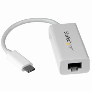 US1GC30W<BR>USB-C接続ギガビット有線LAN変換アダプタ ホワイト USB 3.1 Type-C(オス) - RJ45(メス) USB 3.1 Gen 1 (5Gbps)<BR>スターテック・ドットコム㈱