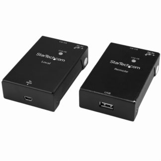 USB2001EXTV<BR>Cat5/Cat6接続1ポートUSB 2.0エクステンダー(延長器) 最大50m<BR>スターテック・ドットコム㈱