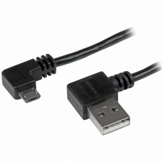 USB2AUB2RA1ML型右向きマイクロUSBケーブル USB タイプA(オス) - USB Micro-B(オス) 1mスターテック・ドットコム㈱