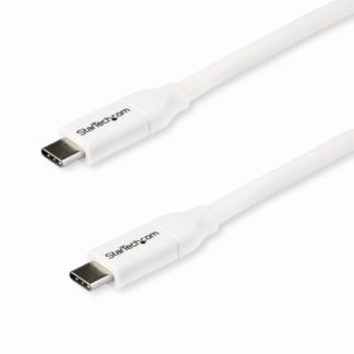 USB2C5C2MWUSB 2.0 Type-C ケーブル 2m ホワイト 給電充電対応(最大5A) USB-C/ オス - USB-C/ オス USB 2.0規格準拠 USB-IF認証済みスターテック・ドットコム㈱