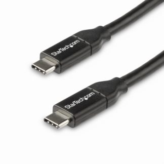 USB2C5C50CM<BR>USB 2.0 Type-C ケーブル 0.5m 給電充電対応(最大5A) USB-C/ オス - USB-C/ オス USB 2.0規格準拠 USB-IF認証済み<BR>スターテック・ドットコム㈱