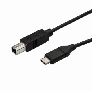 USB2CB3M<BR>USB-C - USB-B プリンターケーブル オス/オス 3.0m USB 2.0準拠<BR>スターテック・ドットコム㈱