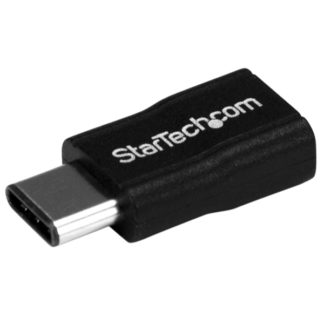 USB2CUBADP<BR>USB-C - Micro USB 変換アダプタ USB Type-C(オス) - USB Micro-B(メス) USB 2.0対応<BR>スターテック・ドットコム㈱