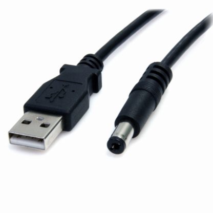 USB2TYPEMUSB - 5V DC電源供給ケーブル 91cm DCプラグ(外径5.5mm/内径2.1mm)スターテック・ドットコム㈱