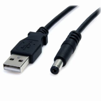 USB2TYPEM2M<BR>USB - 5V DC電源供給ケーブル 2m DCプラグ(外形5.5m/内径2.1mm)<BR>スターテック・ドットコム㈱