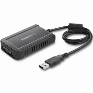 USB2VGAE3<BR>USB-VGA外付けマルチディスプレイアダプタ USB 2.0 A オス-VGA/アナログRGB (高密度D-Sub15ピン) メス グラフィック変換アダプタ 1920x1200<BR>スターテック・ドットコム㈱