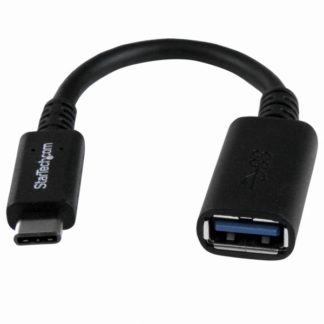 USB31CAADP<BR>15cm ブラック USB 3.1 Type-C - USB 3.0 タイプA 変換アダプタ<BR>スターテック・ドットコム㈱