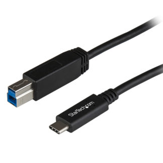 USB31CB1MUSB 3.1ケーブル 1m ブラック タイプB オス (9ピン) - Type-C/ USB-C オス (24ピン) リバーシブルデザイン USB 3.1 Gen 2 (10 Gbps)規格対応スターテック・ドットコム㈱