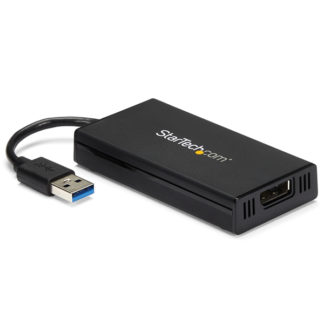 USB32DP4K<BR>USB 3.0接続4K対応DisplayPort外付けグラフィックアダプタ DisplayLink認定 Ultra HD対応 1x USB 3.0 タイプA（オス） - 1x ディスプレイポート（メス）<BR>スターテック・ドットコム㈱
