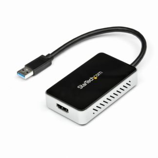 USB32HDEHUSB 3.0-HDMI変換アダプタ(USBポート x1付き) 外付けディスプレイ増設アダプタ USB 3.0 A(オス)-HDMI(メス) 1920x1200/ 1080pスターテック・ドットコム㈱