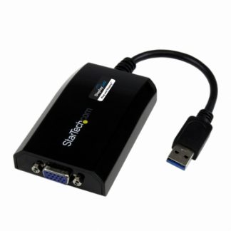 USB32VGAPROMac/windows対応 USB 3.0-VGA変換アダプタ 外付けディスプレイ増設アダプタ USB 3.0 A(オス)-VGA 高密度D-Sub15ピン (メス) 1920x1200/ 1080pスターテック・ドットコム㈱