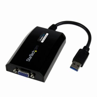 USB32VGAPRO<BR>Mac/windows対応 USB 3.0-VGA変換アダプタ 外付けディスプレイ増設アダプタ USB 3.0 A(オス)-VGA 高密度D-Sub15ピン (メス) 1920x1200/ 1080p<BR>スターテック・ドットコム㈱