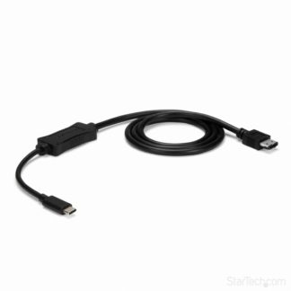 USB3C2ESAT3<BR>USB-C - eSATA ケーブル 1m HDD/SSD/ODDなどの外付けストレージ機器専用 USB 3.0 - eSATA変換ケーブル(5Gbps)<BR>スターテック・ドットコム㈱
