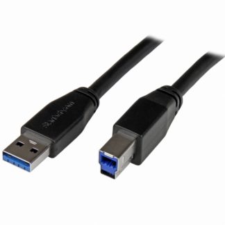 USB3SAB10MUSB 3.0 アクティブリピーターケーブル USB A(オス) - USB B(オス) 10m USB 3.1 Gen 1 (5 Gbps)スターテック・ドットコム㈱