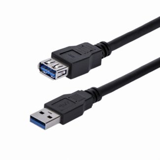 USB3SEXT1MBK1m USB 3.0 延長ケーブル タイプA(オス) - タイプA(メス) ブラックスターテック・ドットコム㈱