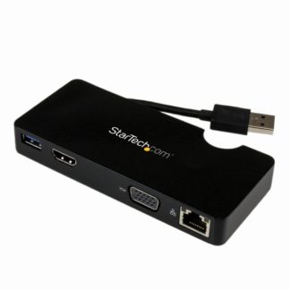 USB3SMDOCKHV携帯用ドッキングステーション Ultrabook/MacBook対応 HDMI & VGA GbEポート USBバスパワー対応スターテック・ドットコム㈱