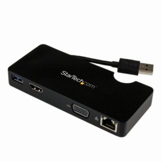 USB3SMDOCKHV<BR>携帯用ドッキングステーション Ultrabook/MacBook対応 HDMI & VGA GbEポート USBバスパワー対応<BR>スターテック・ドットコム㈱