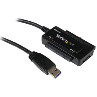 USB3SSATAIDE<BR>USB3.0 - SATA/IDEドライブ変換アダプタ SuperSpeed USB-2.5/3.5インチ HDD&SSD ブラック<BR>スターテック・ドットコム㈱