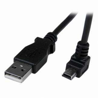 USBAMB2MD2m USB 2.0 ケーブル タイプA (オス) - ミニB/ L型下向き (オス) ブラックスターテック・ドットコム㈱