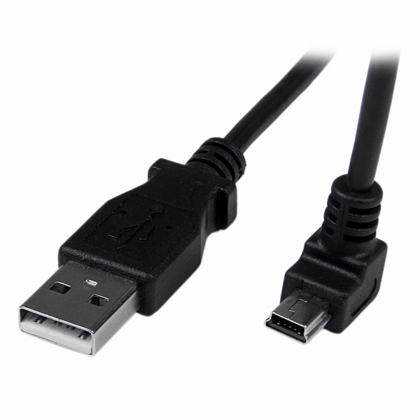 StarTech(スターテック) USBAUB1MLA(ブラック) L型左向き充電同期用 Micro USBケーブル 1m