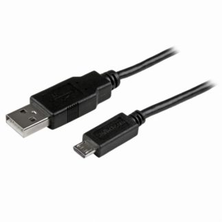 USBAUB3BK充電/同期用 USB - Micro USBスリムケーブル(91cm) スマートフォン&タブレット対応 A - Micro B(オス/オス)マイクロUSB充電ケーブルスターテック・ドットコム㈱